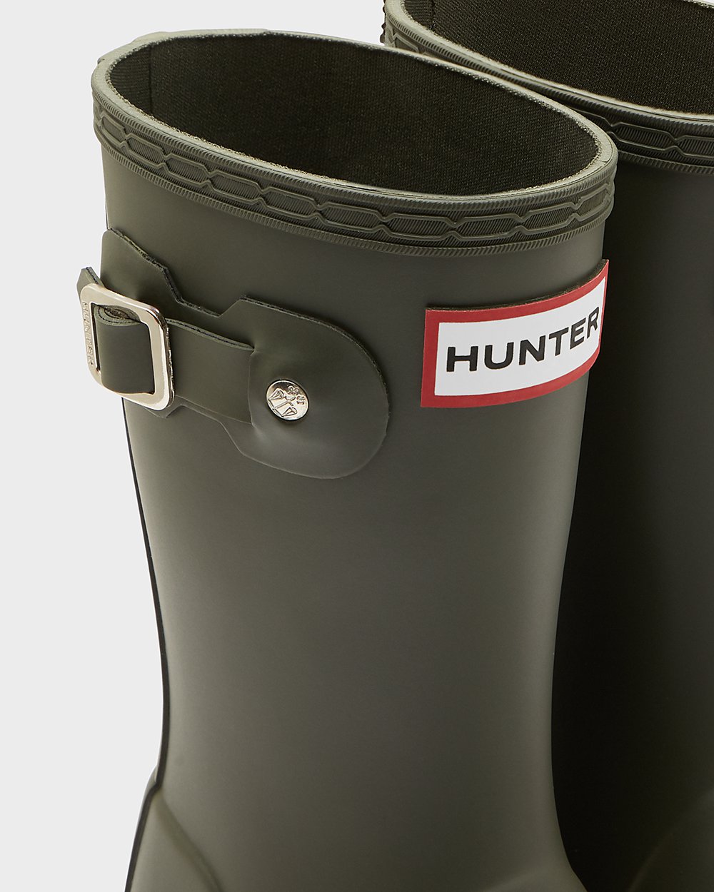 Kids Rain Boots - Hunter Original Little (40IPBGDFL) - Dark Olive